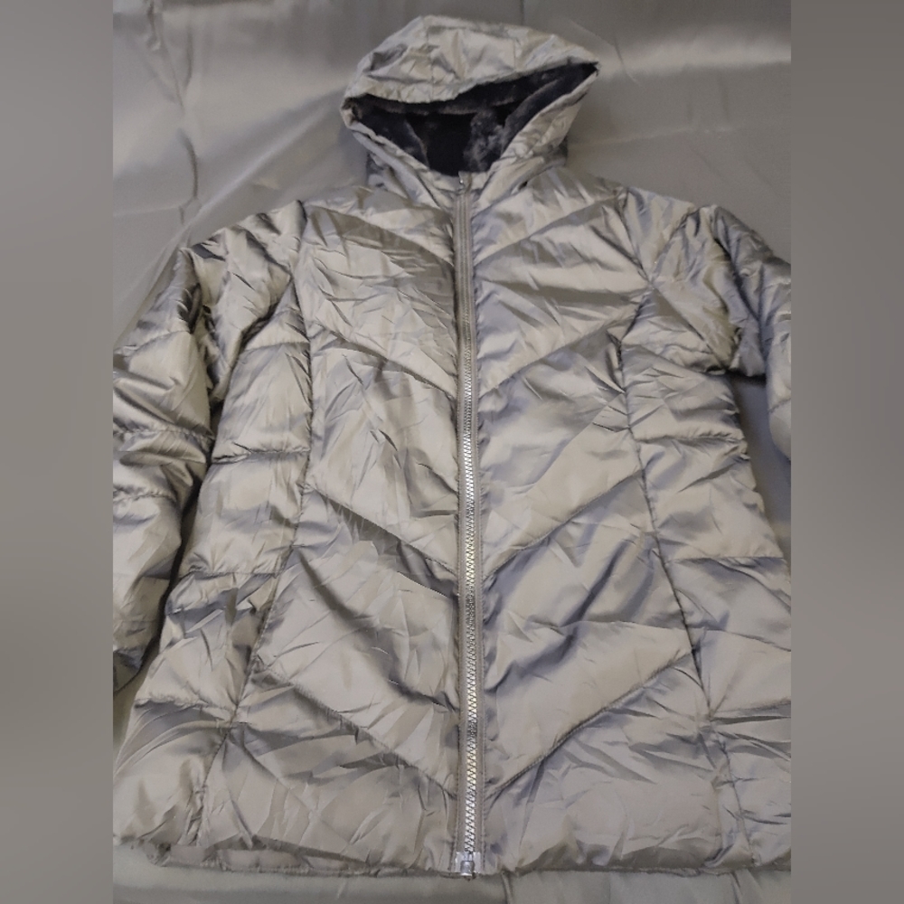 Swiss Tech‎ Hooded Winter Coat Faux Fur Lined Weatherproof Medium Jacket Unisex